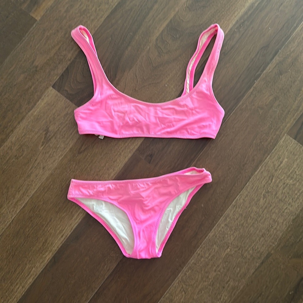 Solid & Striped Pink Bikini.